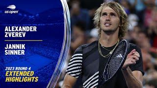 Alexander Zverev vs. Jannik Sinner Extended Highlights  2023 US Open Round 4