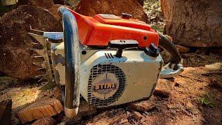 Stihl 051 AV Vintage Chainsaw - A Beast of A Saw - 89ccs Of Old School Muscle