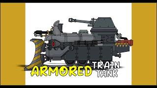 How To Draw Armored Train Tank  HomeAnimations - Cartoons About Tanks