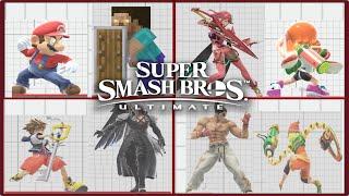 Super Smash Bros. Ultimate All characters Parry PosesAnimations + Fighters Pass Vol. 2 DLC Zoom