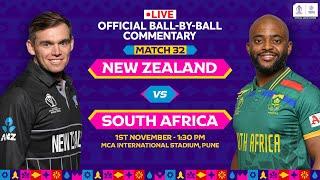 New Zealand v South Africa  Hindi Ball-by-Ball Commentary  Mat 32  World Cup 2023 #NZvsSA