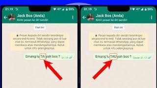 Cara edit chat WhatsApp yang sudah terkirim