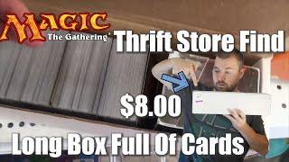 I Found a Long Box full of MTG Cards at a Thrift Store for only $8 Magic The Gathering Random Buy