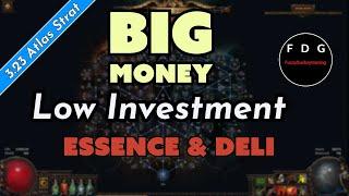 Easy Money 10 div+ profit per hour Essence And Deli Scoured maps POE 3.23