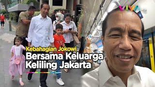 Jokowi Blusukan Ajak Keluarga Keliling Kota Jakarta