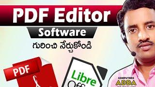 Best PDF Editor Software in Telugu  10 PDF Edit Options  Libre Office  Computers adda Shorts