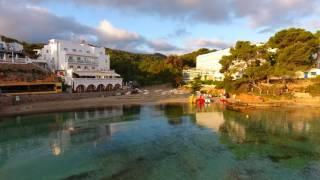 Portinatx Ibiza from the air 4K