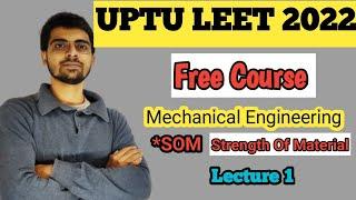 UPTU LEET PU LEET  FREE COURSE 2022  UPTU LEET MECHANICAL ENGINEERING SOM@Aimersedu