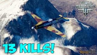 World of Warplanes  Focke-Wulf Ta 152  13 KILLS - Replay Gameplay 1080p 60 fps