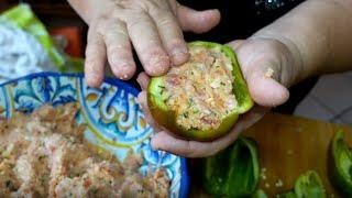 Peperoni Ripieni alla Calabrese con Carne e salame una delizia