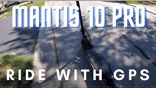 Kaabo Mantis 10 Pro 2021  black  test ride with GPS