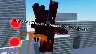 Roblox Titan Cameraman saves Titan Speakerman Skibidi Toilet Siege Defense