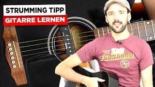 Gitarre lernen 1 Tipp für den richtigen Anschlag bei Schlagmustern