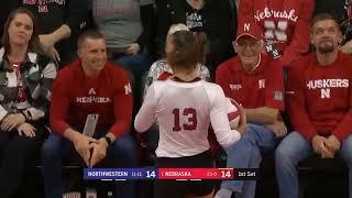 #1 Nebraska Vs Northwestern  NCAA Women Volleyball Full Match 11082023