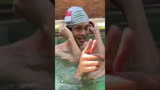 TIMBOI AJARIN BOBACOT RENANG UNDERWATER NGAKAK BANGET‍️