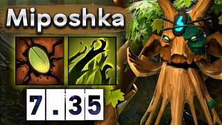 Мипошка на Тренте с Мирой в команде - Miposhka Treant Protector 7.35 DOTA 2