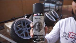 How to Paint your scat pack wheels black **Easy DIY**