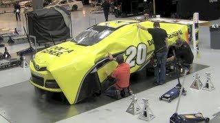 How NASCAR race cars get their color - Matt Kenseths Dollar General Toyota Camry wrap