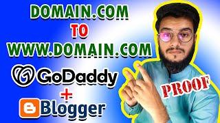 How To Redirect NON WWW to WWW in Blogger  Redirect non www to www Godaddy How To Redirect Blogger