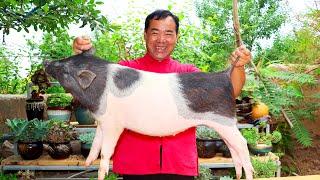 WHOLE PIG Cooking So Yummy BEST Spicy Recipe EVER  Uncle Rural Gourmet