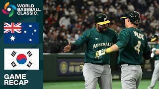 Australia vs. Korea Game Highlights  2023 World Baseball Classic