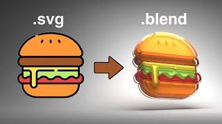 Tutorial Rendering 2D Icons as 3D Objects in Blender