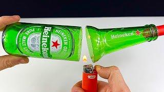 Few people know this Secret idea How to cut glass bottles