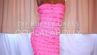 How to Make a RUFFLE DRESS  Easy Beginner Sewing