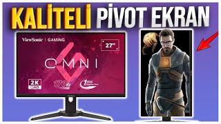 BU IPS MONİTÖR HARİKA Oyun ve Resimde CAM Gibi PİVOT ViewSonic VX2780J