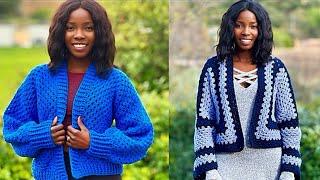 How to Crochet a Granny Stitch Hexagon Cardigan  Very Easy Tutorial for All Sizes  Easy to Follow