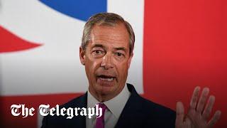 In full Nigel Farage to stand at election for Reform