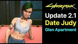 Cyberpunk 2077 Romance Judy at Glen Apartment Update 2.1 All Date Animations Full Walkthrough