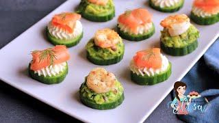 The Best Appetizers Recipe  Seafood & Cucumber Appetizers