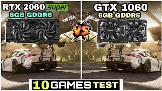 RTX 2060 SUPER 8GB vs GTX 1060 6GB  10 Games Test  How Much Difference ?