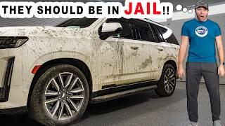 Cleaning a VANDALIZED $125000 Cadillac Escalade