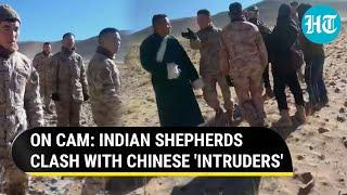 Ladakh Clash On Cam Indian Shepherds Pelt Stones On Chinese Troops In Chushul Sector