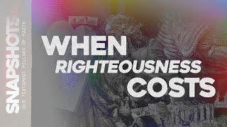 Junior High  Snapshots Joseph – When Righteousness Costs Genesis 39 7-20  Tate Cox