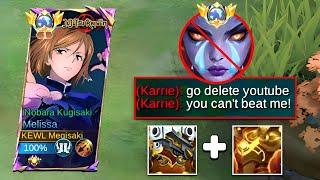 SORRY META KARRIE YOU CANT BEAT MY DEFENSIVE BUILD MELISSA