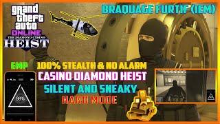 GTA Online Casino Heist Silent & Sneaky Gold 2 players EMP Method 100% Stealth  & Undetected Guide