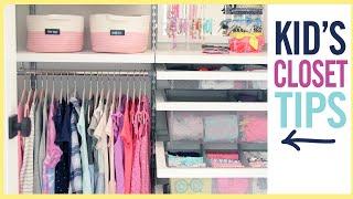 ORGANIZATION  KIDS CLOSET tons of tips