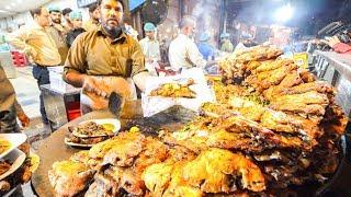Street Food in Pakistan - HARDCORE Chicken GOAT Foot PAYA + Pakistani Street Food TOUR of Lahore