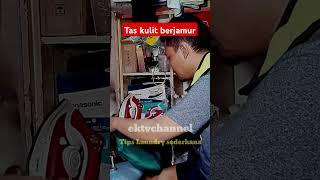 tas kulit berjamur dan dekil dalamnya banyak tinta