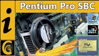 Pentium PRO Single Board Computer  Intel Pentium II OverDrive  Testing with Voodoo 3dfx