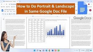 How to Do Portrait & Landscape in Same Google Doc File