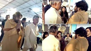 CM Chandrababu Naidu Introducing Ramoji Raos Family To Pawan Kalyan  Manastars