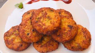 Leftover Rice Cutlets  Leftover Rice Tikki  Rice Potato Cutlet Recipe  How to Make Cutlet at Home