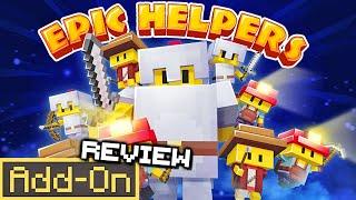 EPIC HELPERS ADDON Brings NPC Miners Farmers & Fighters to Minecraft Bedrock Edition