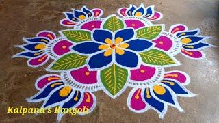 Panguni Utheram Special flowers padi Kollam Easy Rangoli design Pandaga Muggulu