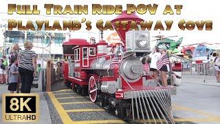 POV of Complete Train Ride around Playlands Castaway Cove Ocean City NJ - Scenic Train Ride