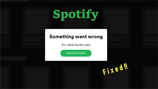 Fix spotify error something went wrong